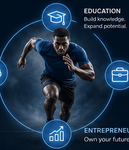 Athlete representing the Post Peak Foundation mission
